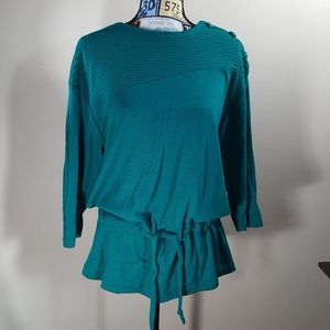 Requirements petites vintage tunic with tie waist